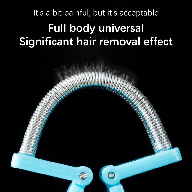 3 Colors Facial Hair Remover Safe Handheld Spring Roller Hair Mustache Hair Removal Skin Care Massage Beauty Hair Removal Tool 4