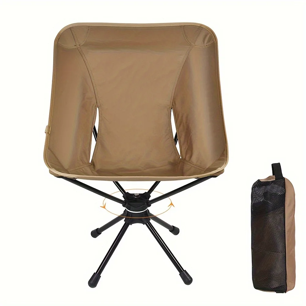 Chaise pliante rotative légère pour plage et pêche - Avec sac de transport pour pique-nique