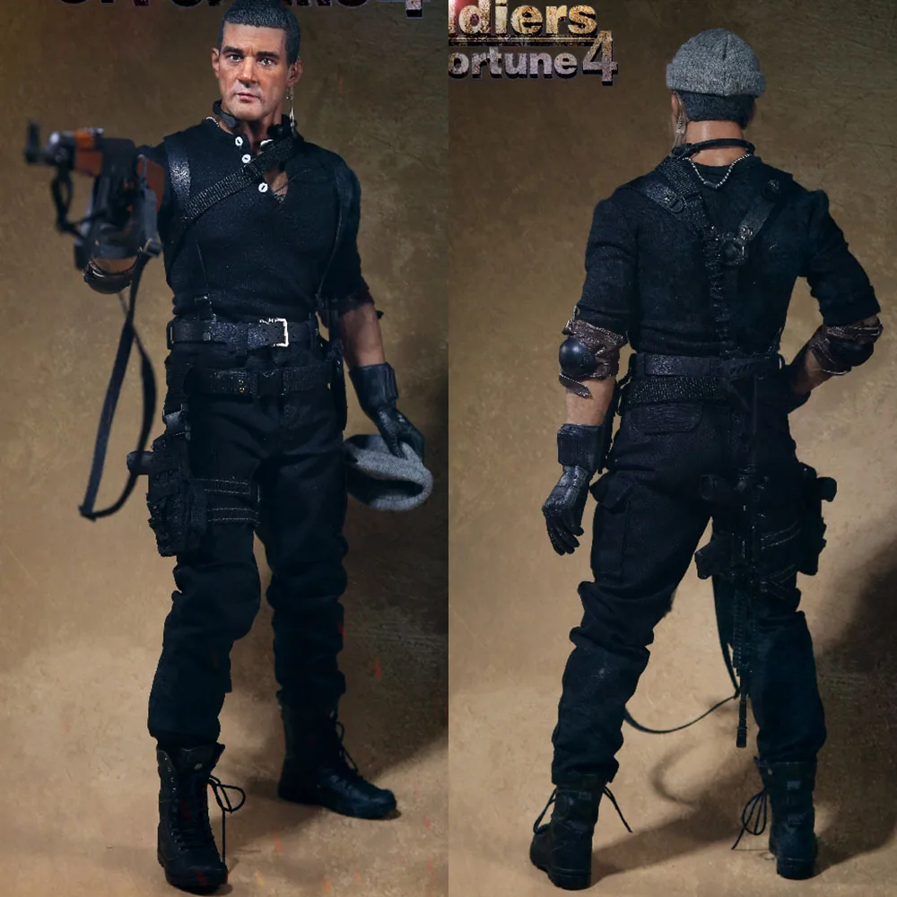 

1/7 Scale Collectible Soldiers of Fortune Mercenary Army Antonio Banderas 12 inches Full Set Male Solider Action Figure