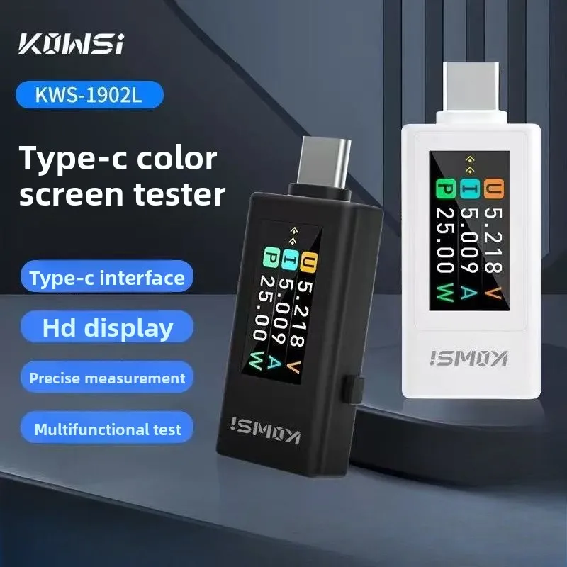 KWS-1902L 2301-3C 테스터 4-30V 0-8A 전류 전압 모니터 전원 차단 저장 기능이 있는 고속 충전 전압 전류계 전력계