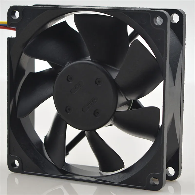 PWM �µ� ���� ���� �ð� ��ǳ��, NMB-MAT 3110RL-04W-B86 DC 12V 0.65A 8cm 8025 80x80x25mm, 4 ���̾�