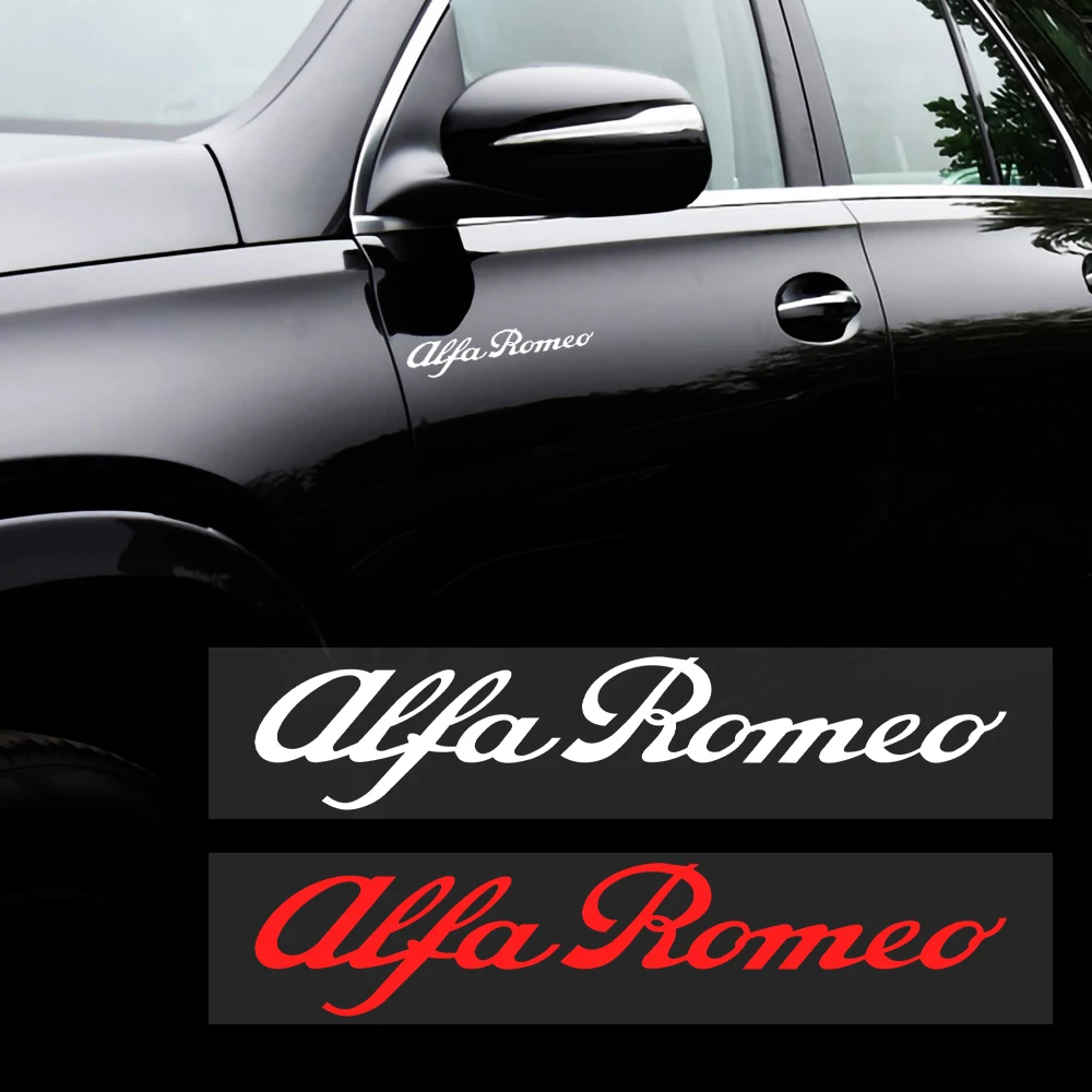 Alfa Romeo Car Logo Trunk Badge Sticker Set - Stylish Auto Decoration Accessories (2-Pack)