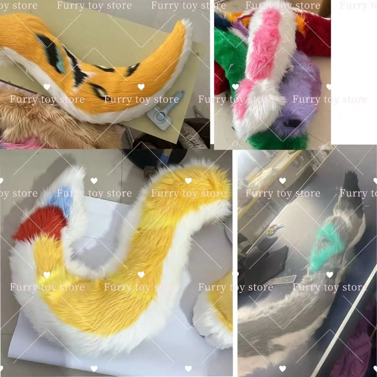 Furry Tail Fursuit Kigurumi Animal Cute Cosplay Costume Furry Suit Accessories Deer Hare Sheeptail Cartoon cosplay costumes