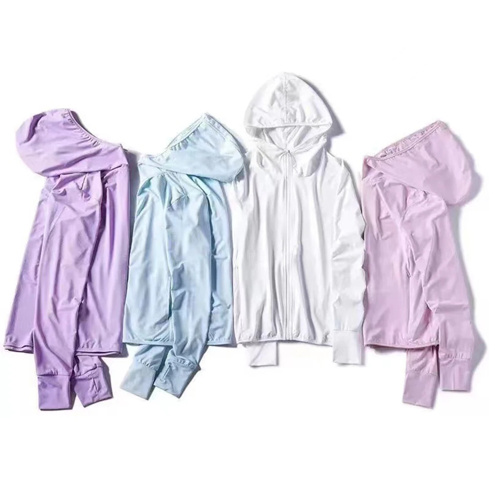 

Brand New Jacket Sun Protection Long-sleeved Small Solid Color Summer Thin Women Zip Air-conditioning Breathable