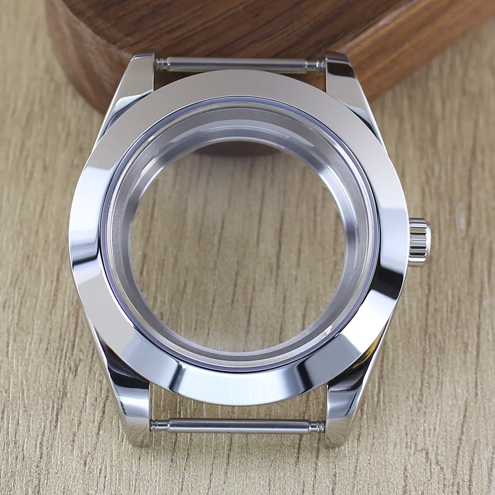 Fashion Round Edge Watch Case with Sapphire Glass - Waterproof, 36mm/39mm, 28.5mm Dial Compatibility