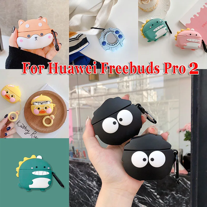 Fashion Cool Cover Per Huawei Freebuds Pro 2 Custodia Cute Silicone Auricolare Huawei Buds Funda Freebuds Pro 2 Retro Cartoon Cover