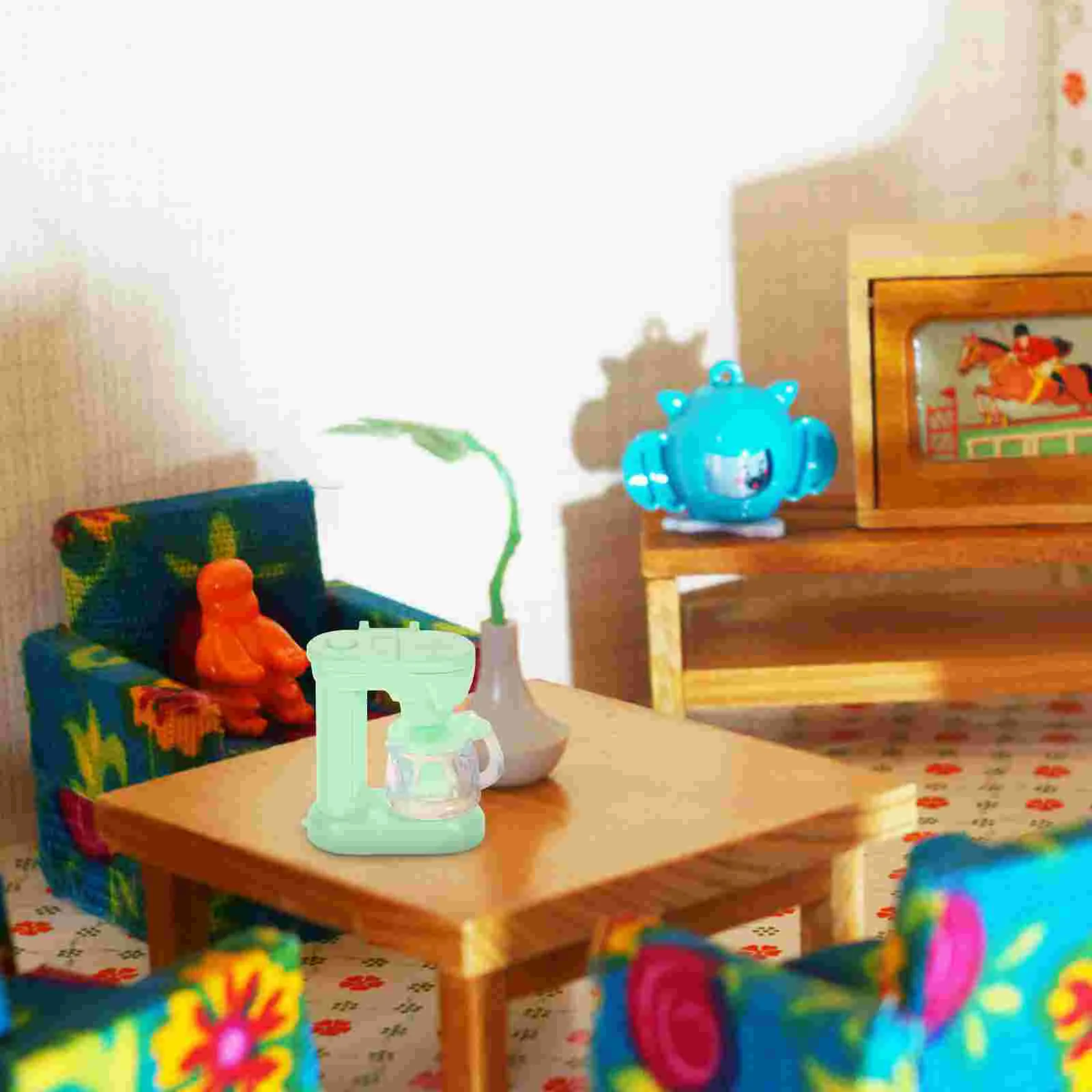 

Miniature Dollhouse Coffee Machine Dollhouse Accessories Coffee Machine Artificial Decoration
