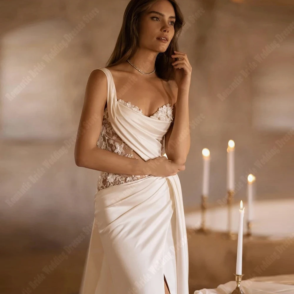 Boho Elegant Sleeveless Women Dresses Sexy Beach Ball Robes Mopping Length Princess Engagement Ball Vestidos De Novia Customized 4