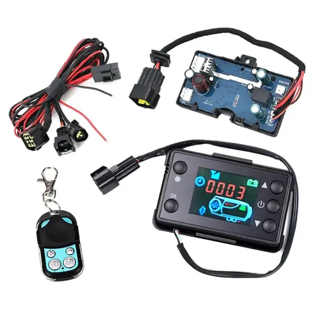 Carte mère de contrôleur de chauffage de stationnement 12V, interrupteur de moniteur LCD + télécommande, accessoires de chauffage de stationnement pour voiture et Diesel 1