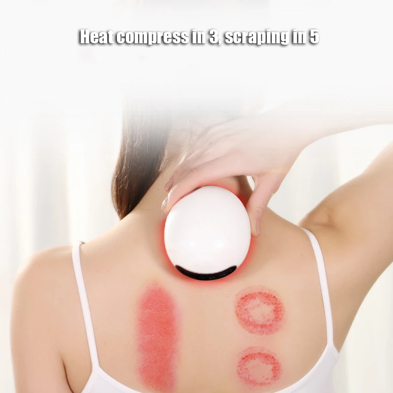 Multi-Functional Body Scraping Massage Smart Electric Vacuum Cupping Heating Suction Cup Device Back Neck Arm Massger 5