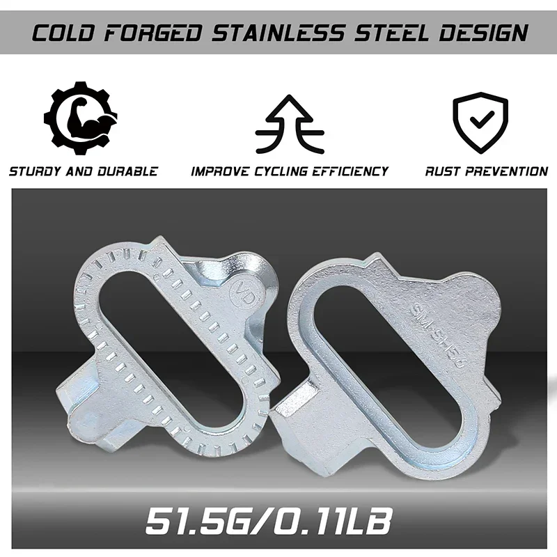 1/2/4PC MTB Cleats BUCKLOS Mountain Bike Pedal Clip Cycling Shoes Pedals Cleat for SHIMANO SPD Self-Locking Bicycle Accessories 3