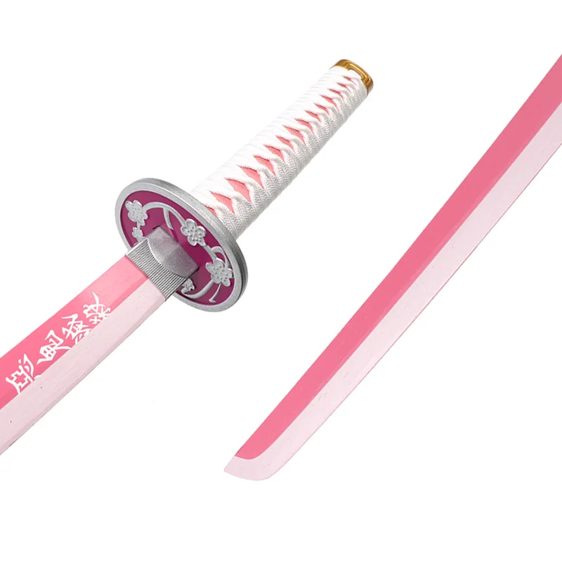 Anime Demon Slayer Katana Wooden Toy Sword 104cm/41in Character Weapons Props Tsuyuri Kanao Party Gifts 3