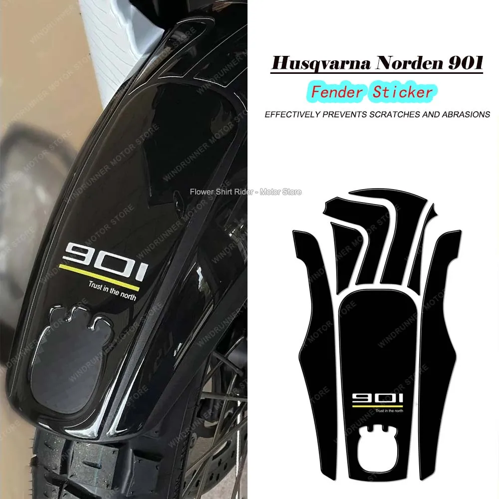 3D Epoxy Resin Sticker for Husqvarna Norden 901 2022- Motorcycle Fender Sticker Waterproof Anti scratch stickers