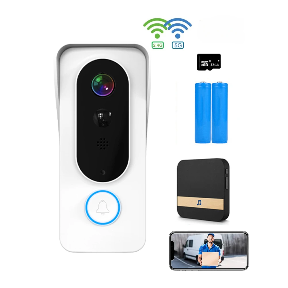 smart-home-door-bell-waterproof-app-intercom-wireless-doorbell-camera-video-5g-24g-wifi