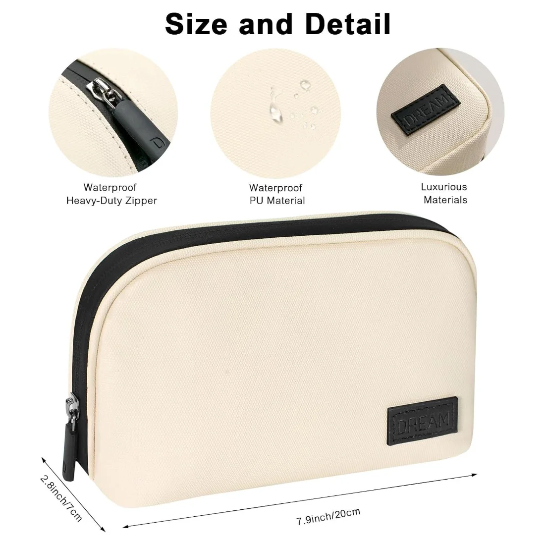 Cable Storage Bag Waterproof Digital Electronic Organizer Portable USB Data Line Charger Plug Storage Bag Travel Makeup