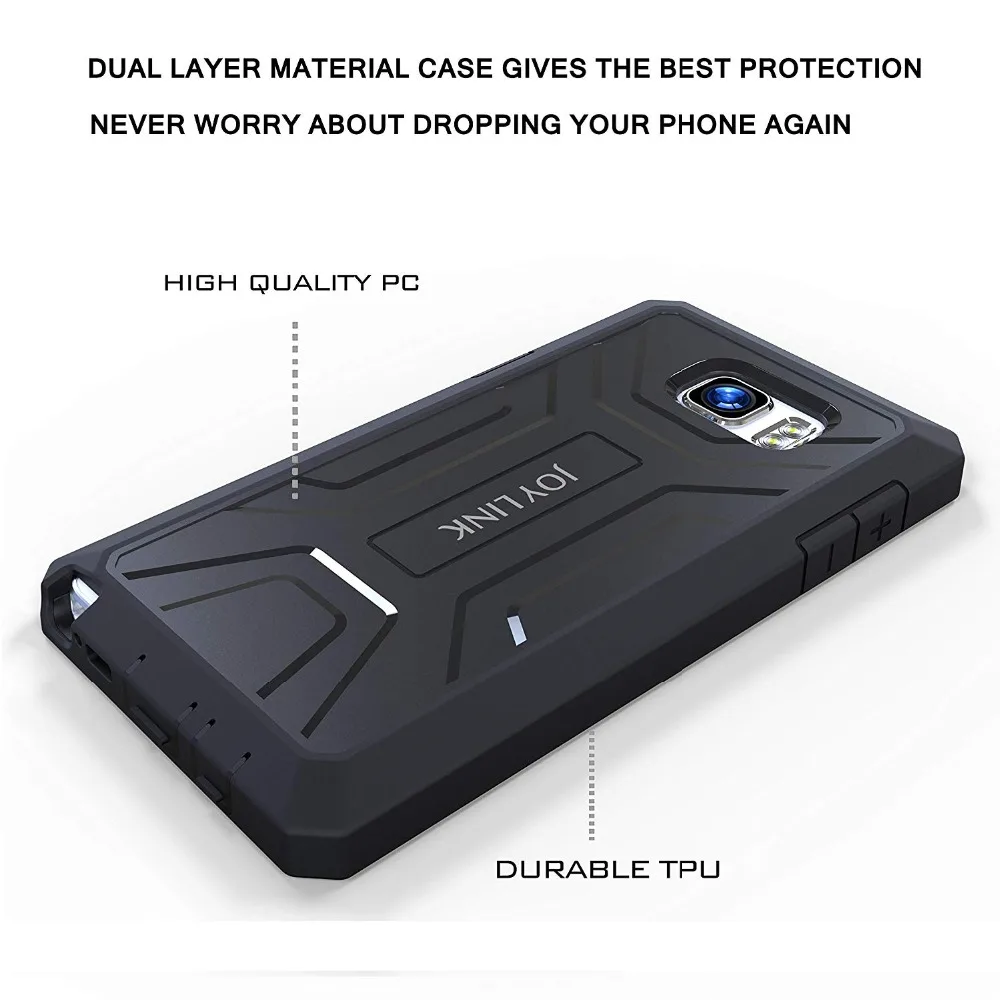 Protective Case for Samsung Galaxy Note 5 Built-in Screen Protector Cover