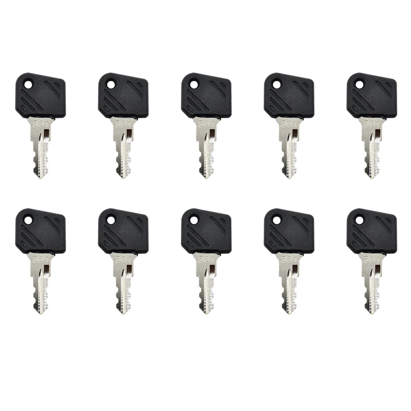 New Ignition Key 0009730419 10 PCS 0009701304 Compatible With Linde Key Forklift High Lift Truck Ant 801