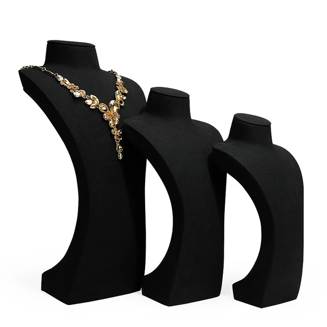 Black jewelry display props necklace earrings display stand ring watch  storage counter set earring display for selling - AliExpress