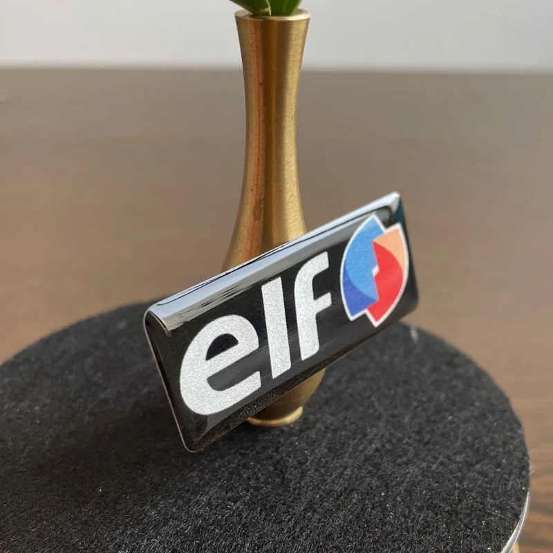 3D 스테레오 에폭시 돔 유연한 자동차 스티커 레이싱 오일 로고 ELF PVC 자동차 오토바이 헬멧 사무용품 노트북 비닐 데칼