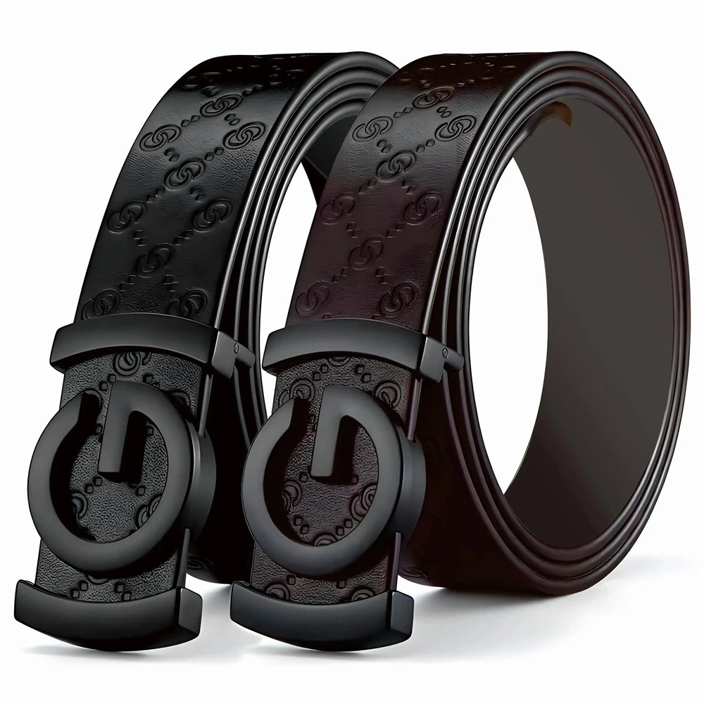 Work Men belt Genuine Leather Male Belt Metal Alloy Buckle Brand Luxury Design Waist Strap Belts for Men jeans leather belt