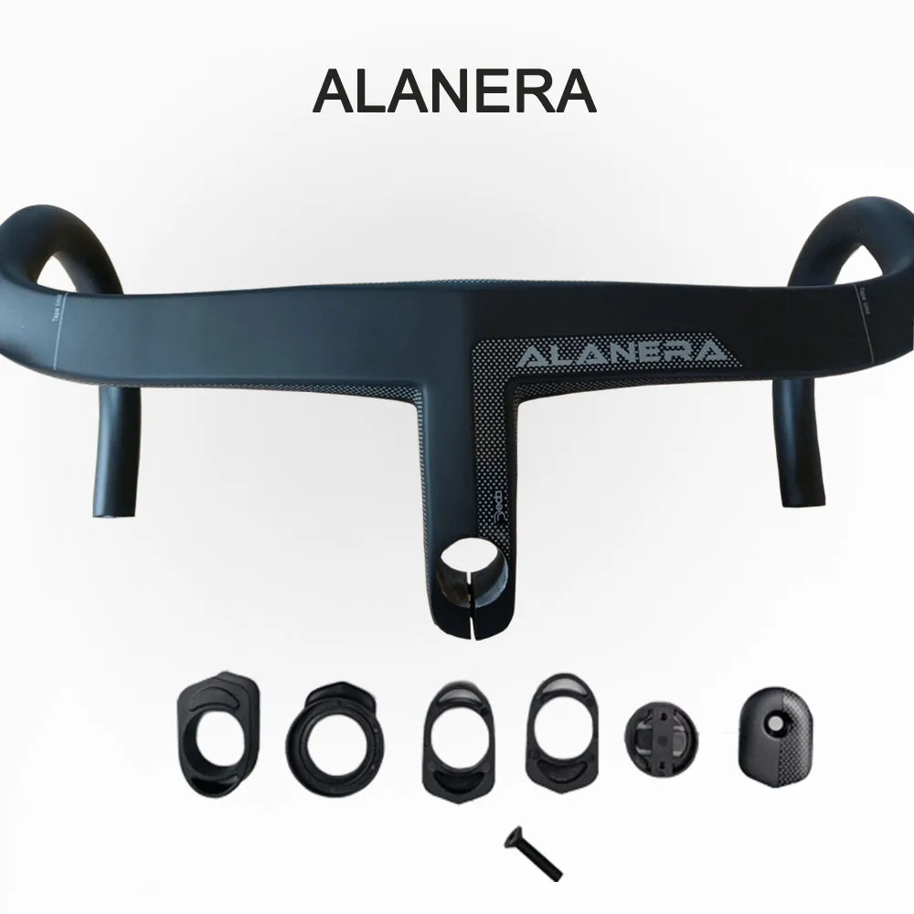 Carbon Bike Bicycle Handlebars Integrated Bent Bar 28.6mm Fork Road