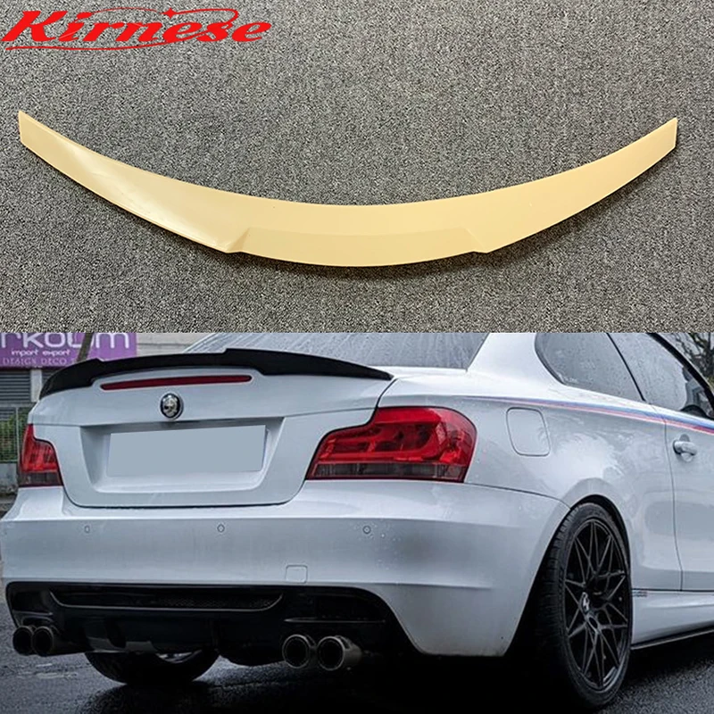 

Car Spoiler High Kick M4 Style ABS Carbon Fiber Wing Rear Trunk For BMW 1 Series 1M Coupe E82 120d 135i 2007-2013