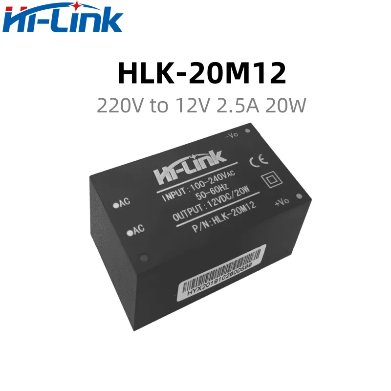 Hi-Link HLK-20M09 ACDC 집적 회로, 20M09, 20W ac-dc, 220V 9V, 2200mA 절연 스위치, 미니 전원 모듈 HLK-20M09