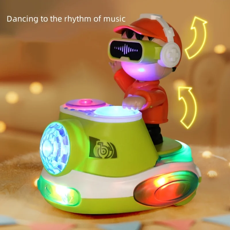 Electronic Interactive Dj Toy For Kids Musical Toys Cute Swing Dancing With Music Led Lights