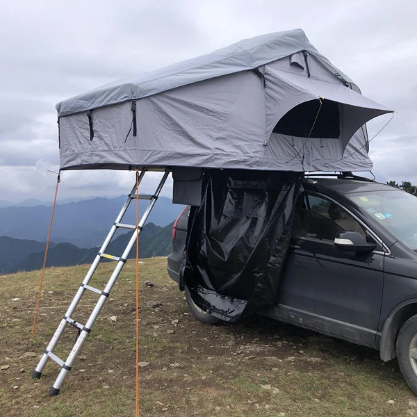 Tenda Da Tetto Pieghevole Per Auto 4 Persone Tenda Da Tetto Da Campeggio Impermeabile Tenda Da Tetto Portatile Soft Shell Per Auto Dachzelt 4 Persone