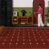 Living Room Carpet Red Rug Bedroom Bedside Soft Comfortable Foot Mat Large Area Non-slip Floor Mats Christmas Decoration Rugs 1