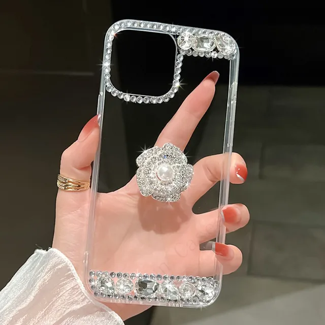 Diamond Perfume Pearl Crystal Swan Phone Case For Samsung Galaxy A74 A54  A53 A73 A33 A32 A51 A71 A72 A52 A23 A22 A13 A12 Cover - Mobile Phone Cases  & Covers - AliExpress