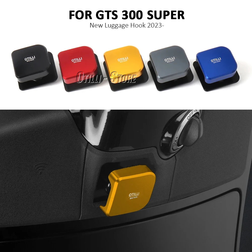 

New 5 colors Motorcycle Hook Luggage Bag Hanger Hooks Holder For VESPA GTS 300 Super gts300 GTS300 SUPER 2023 2024 Bag Hook