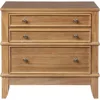 Rustic 3-Drawer Nightstand, Solid Wood End Table Stand Storage Cabinet for Bedroom/Living Room/Office/Home 4
