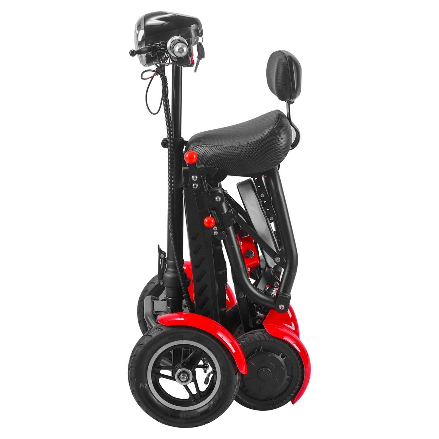 

foldable and affordable adult mobility quadricycle scooters for elderly perfect travel transformer 4 wheel electric scooter