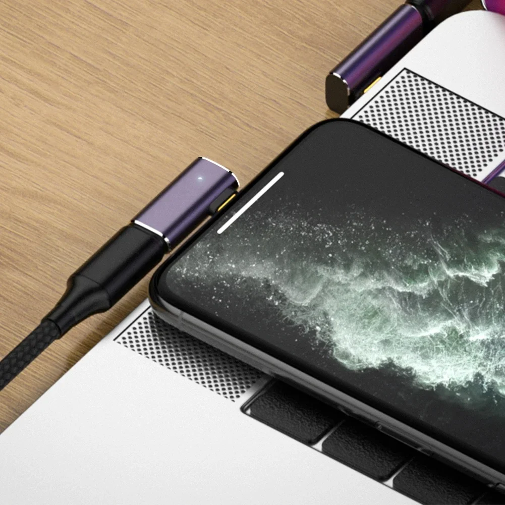 High-Speed USB 4.0 PD 240W 8K 60Hz Charger Connector with U-Shape Straight Angle Adapter