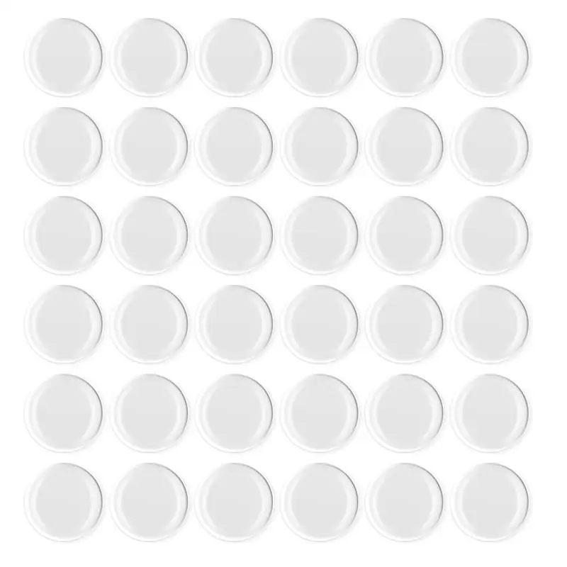 36pcs Cabinet Bumpers Clear Adhesive Bumpers Self Stick SoftSilicone Pads Glass Table Top Pads Furniture Nonslip