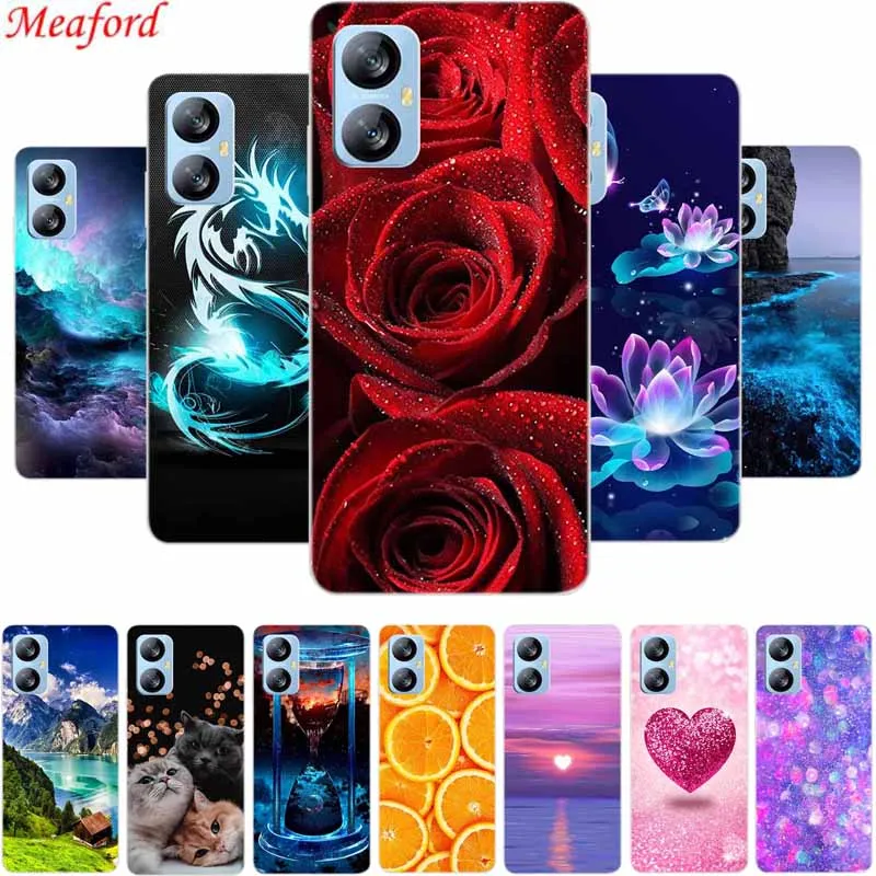 Per Blackview A52 Custodia Per Telefono Rose Flowers Clear Edge Tpu Custodia Posteriore In Silicone Morbido Per Blackview A52 Custodia A 52 Capas 6.5"