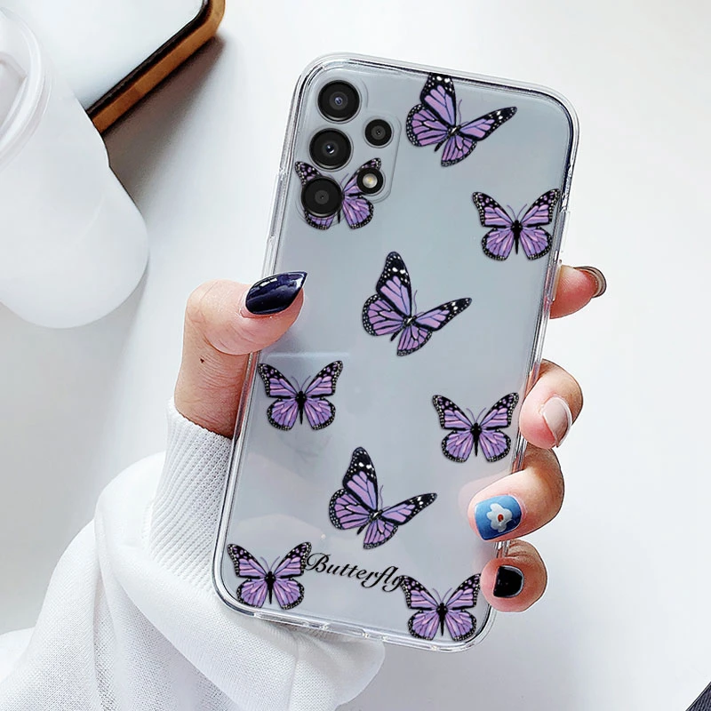 Floral Transparent Soft Silicone Phone Case - Flower TPU Cover
