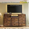 55” Wide Dresser for Bedroom with 13 Large Drawers And 2 Shelves - Storage Chest Dressers Combination for Bedroom Organization 5