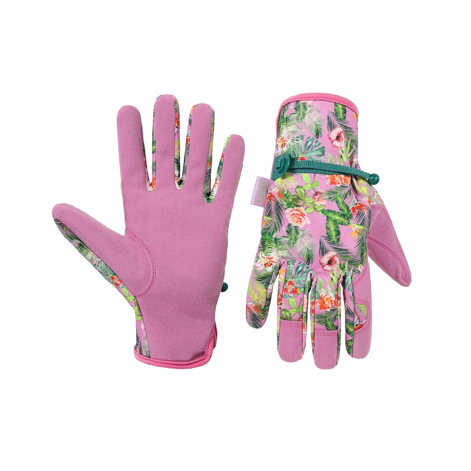 HANDLANDY Gardening Gloves for Women Breathable Ladies Leather Garden Yard Gloves for Gardeners gardening gloves