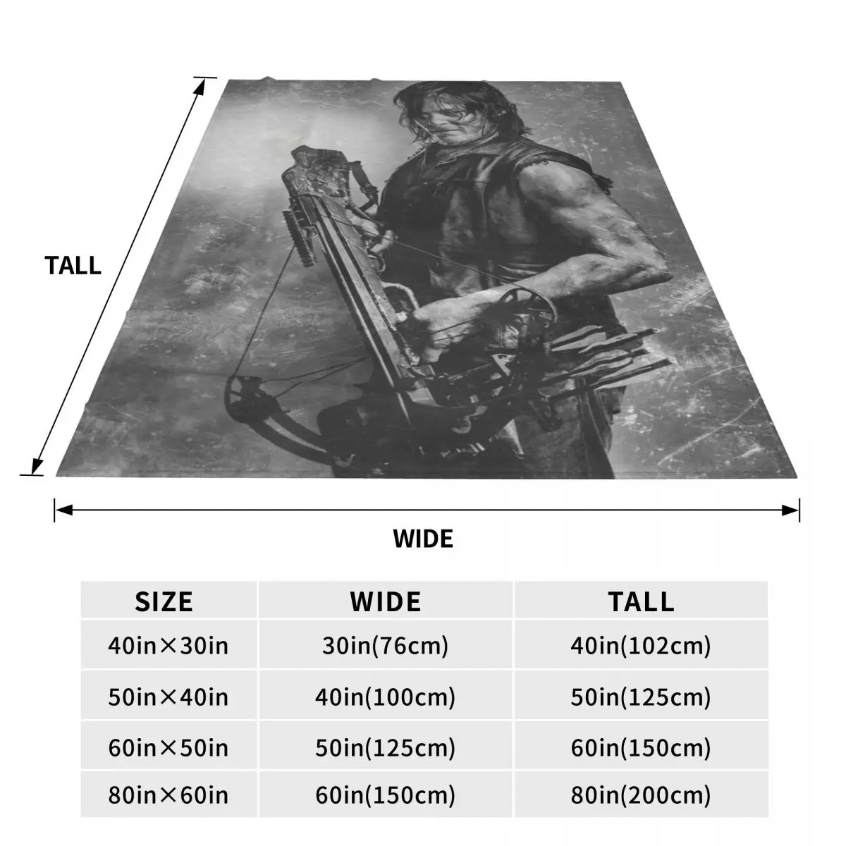 Throw Blanket The Walking Dead Daryl Dixon Micro Fleece Blanket Four Sizes Trendy Warm For Living Room AntiPilling Blanket 5