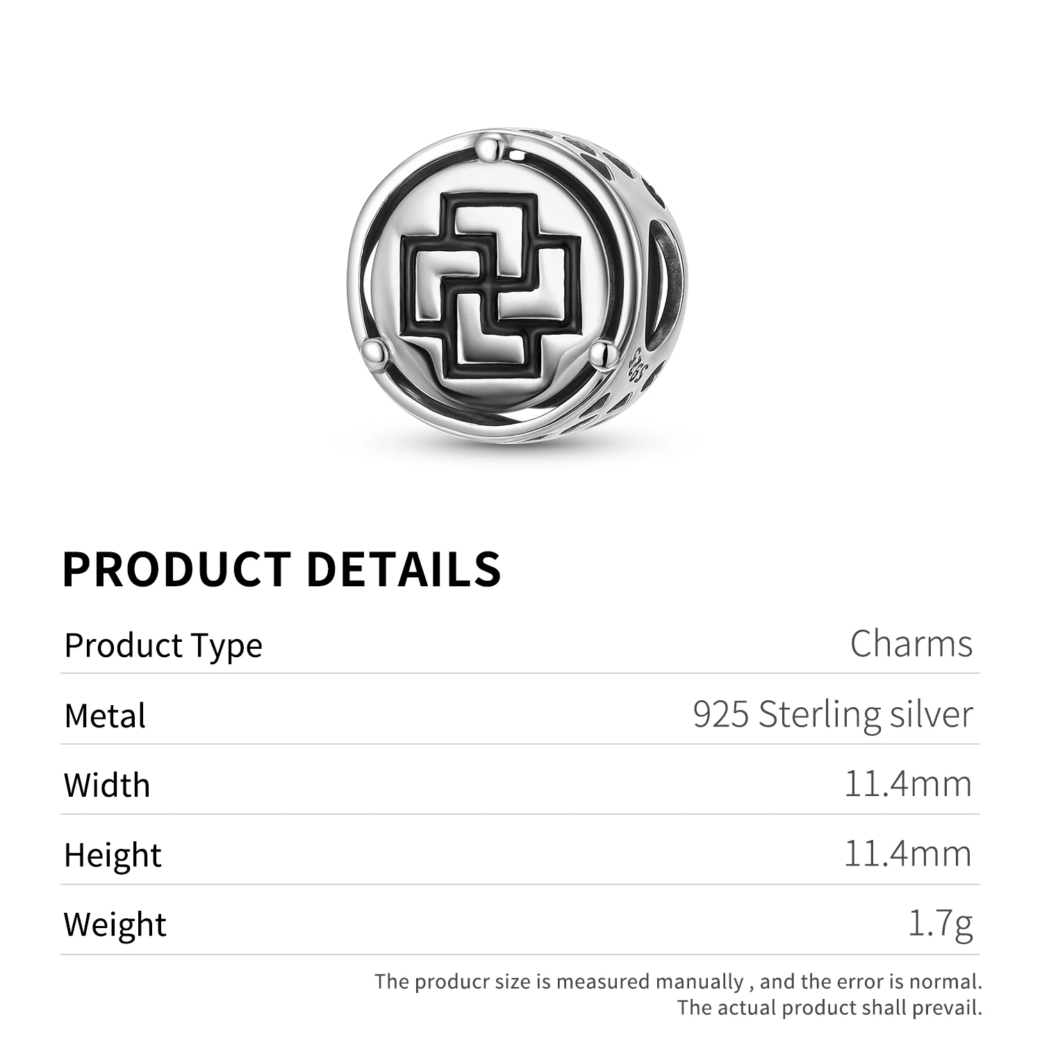stillhouse Engelsknoten, Glück, keltischer Knoten, 925er Sterlingsilber, Symbole, Charm-Perlenschmuck, Geschenke, passend für Original-Armbänder, DIY-Schmuck – Detail 9