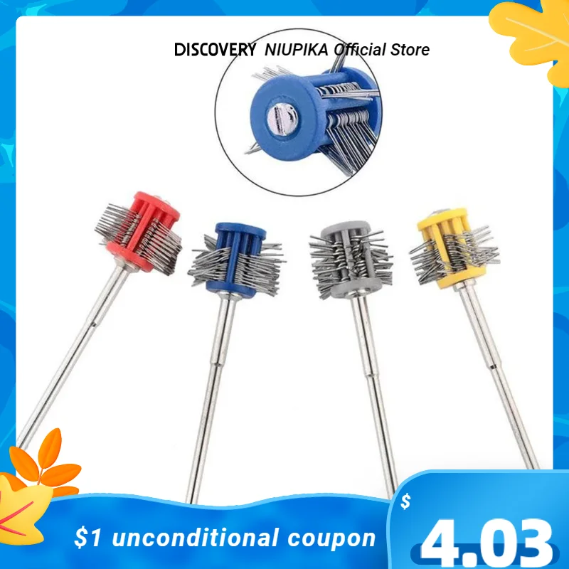 

NIUPIKA Metal Surface Sandblasting Head 2.35mm With Wire Drawing Wire Drawing Needle DIY Jewelry Tool