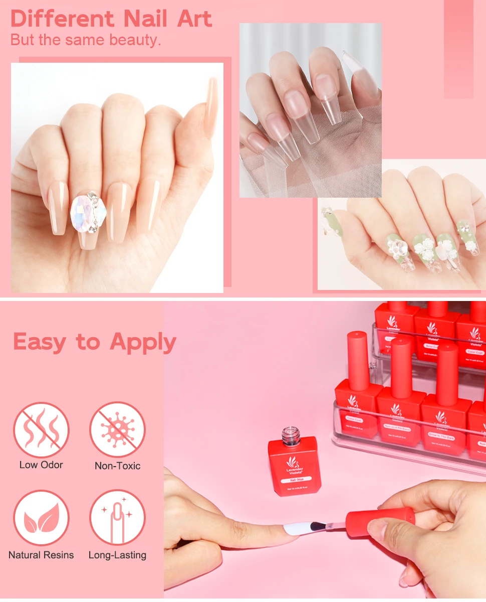 Description Picture 3 of item15ml Nail Glue Gel Soak Off Lamp Curing Needed Super Strong Nail Tips Glue Gel for Nails Extension Fake Nails Press On Nails