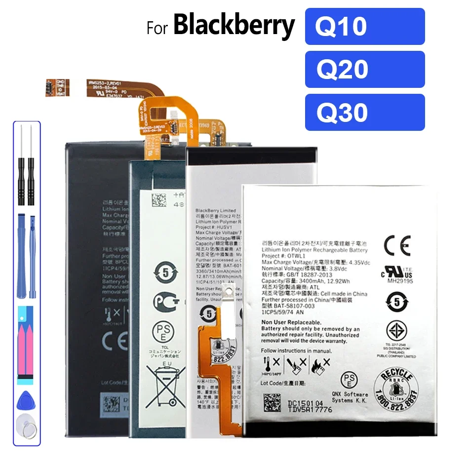 Vhbw Li-Polimeri Batteria 3400mAh (3.8V) compatibile con Smartphone