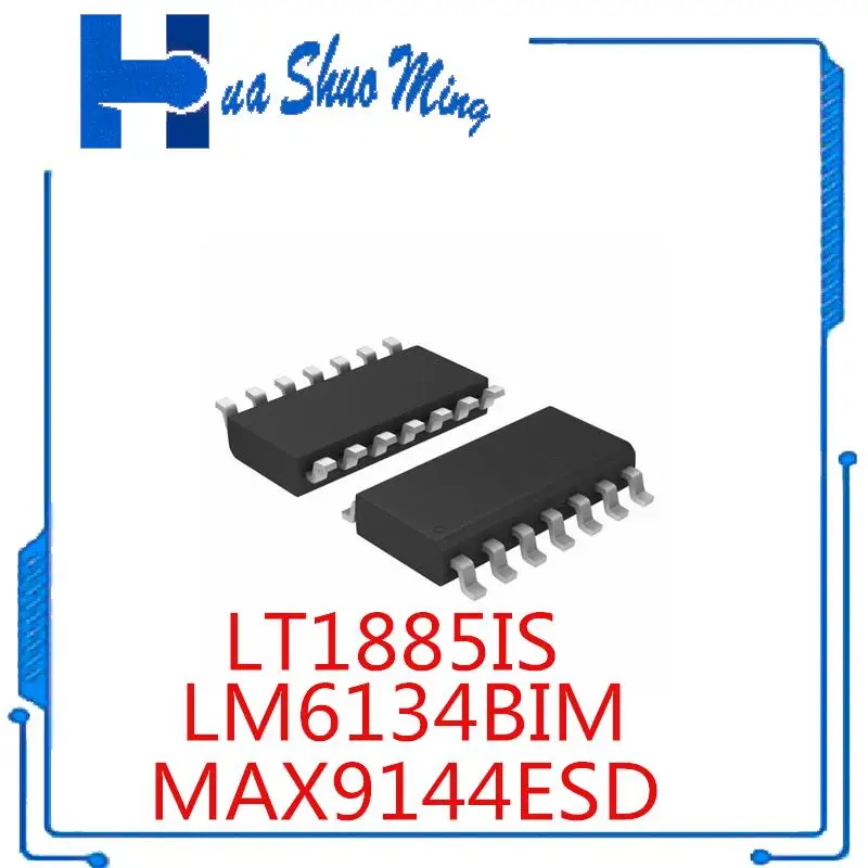 

5Pcs/Lot MAX9144ESD MAX9144 SOP14 LM6134BIM LM6134AIM SOP14 LT1885IS LT1885CS SOP14