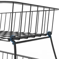 Supports de rangement sur pied en acier au carbone, roue amovible réglable à plusieurs couches, supports de rangement de cuisine, décorations pour la maison 6
