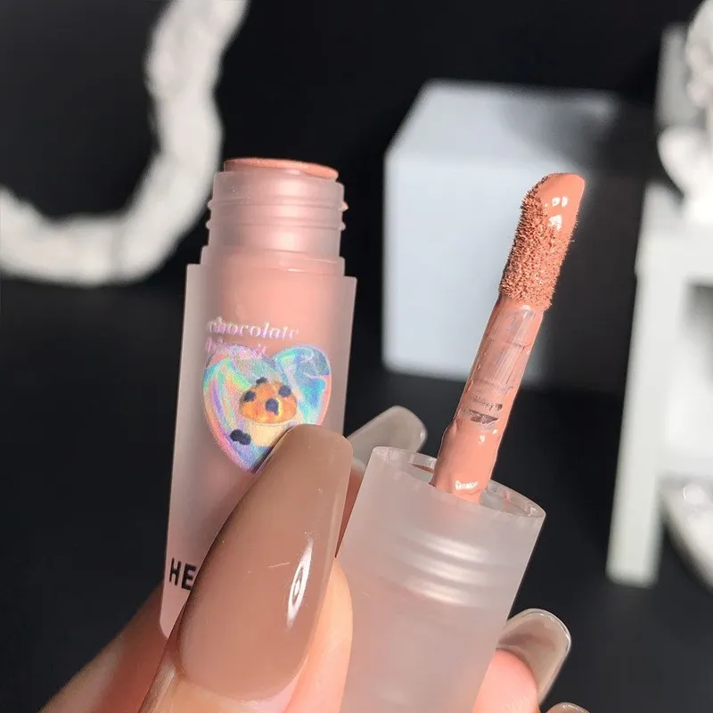 4 Colors Velvet Matte Eyeshadow Rouge Waterproof Creamy Eye Shadow Primer Multi Usage Cheek Contour Liquid Blush Nude Makeup