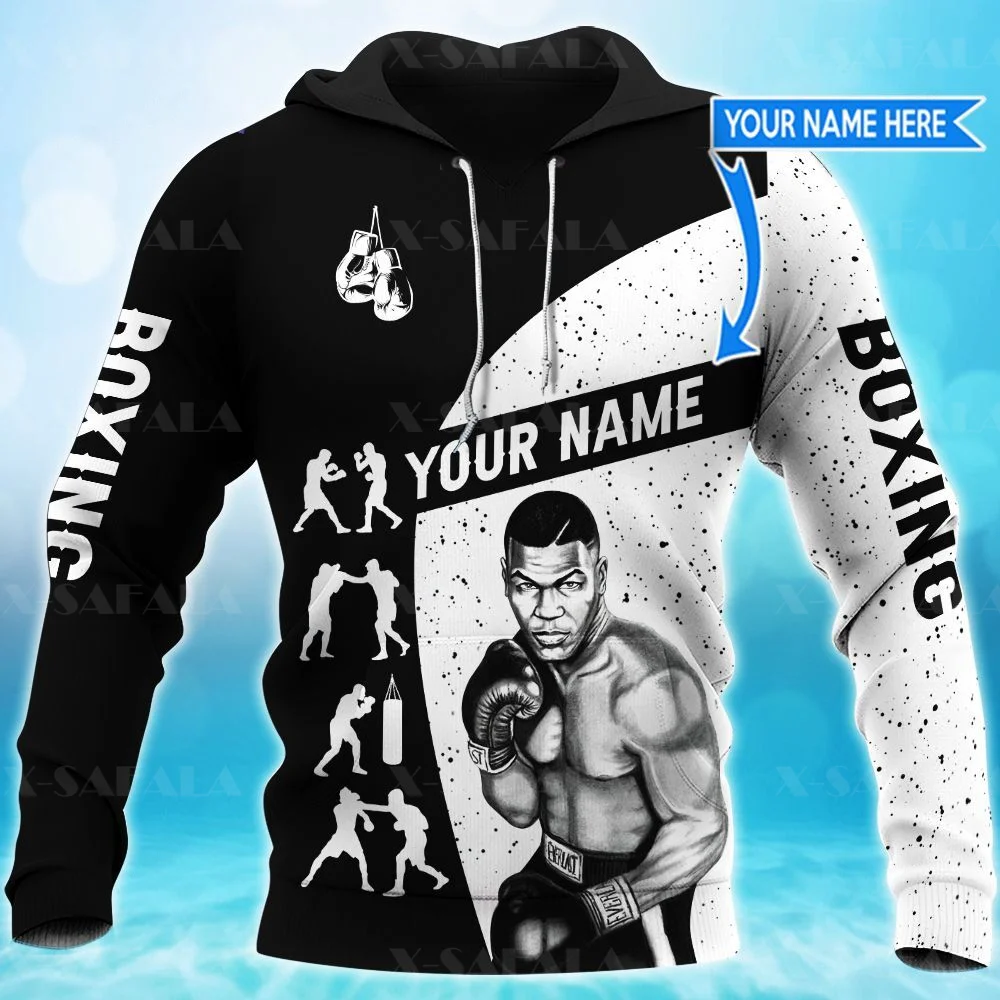 

Boxing Lover Sports Pugilism Boxer Fight Customed 3D Full Print Hoodie Man Women Outwear Zipper Pullover Sweatshirt Unisex