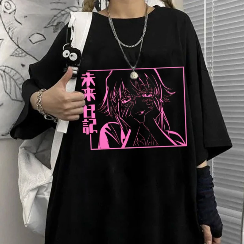 Yuno Gasai школьная форма мужская футболка Японская манга Mirai Nikki будущий дневник